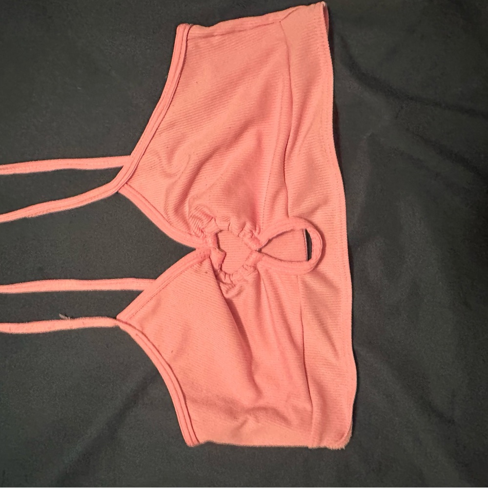 Pink Ribbed Brallet